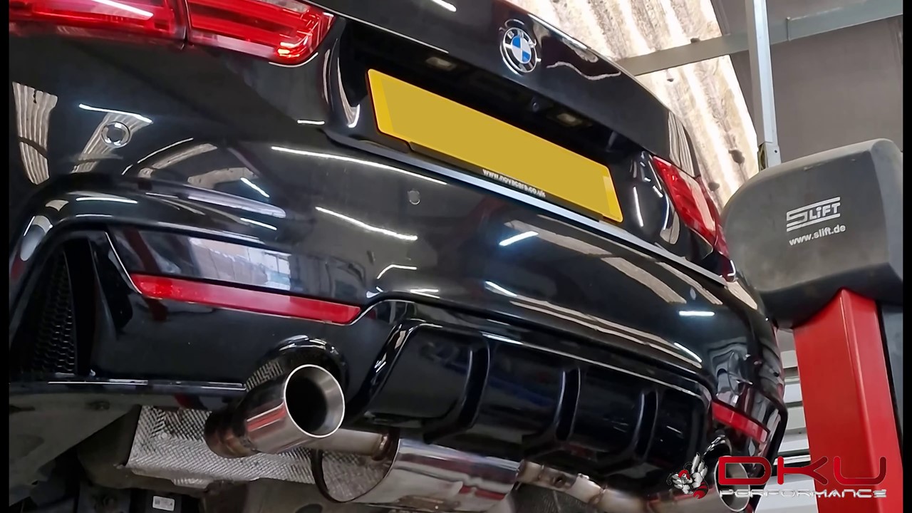 BMW 435D Carbon Cleaning And Custom Exhaust DKU Performance