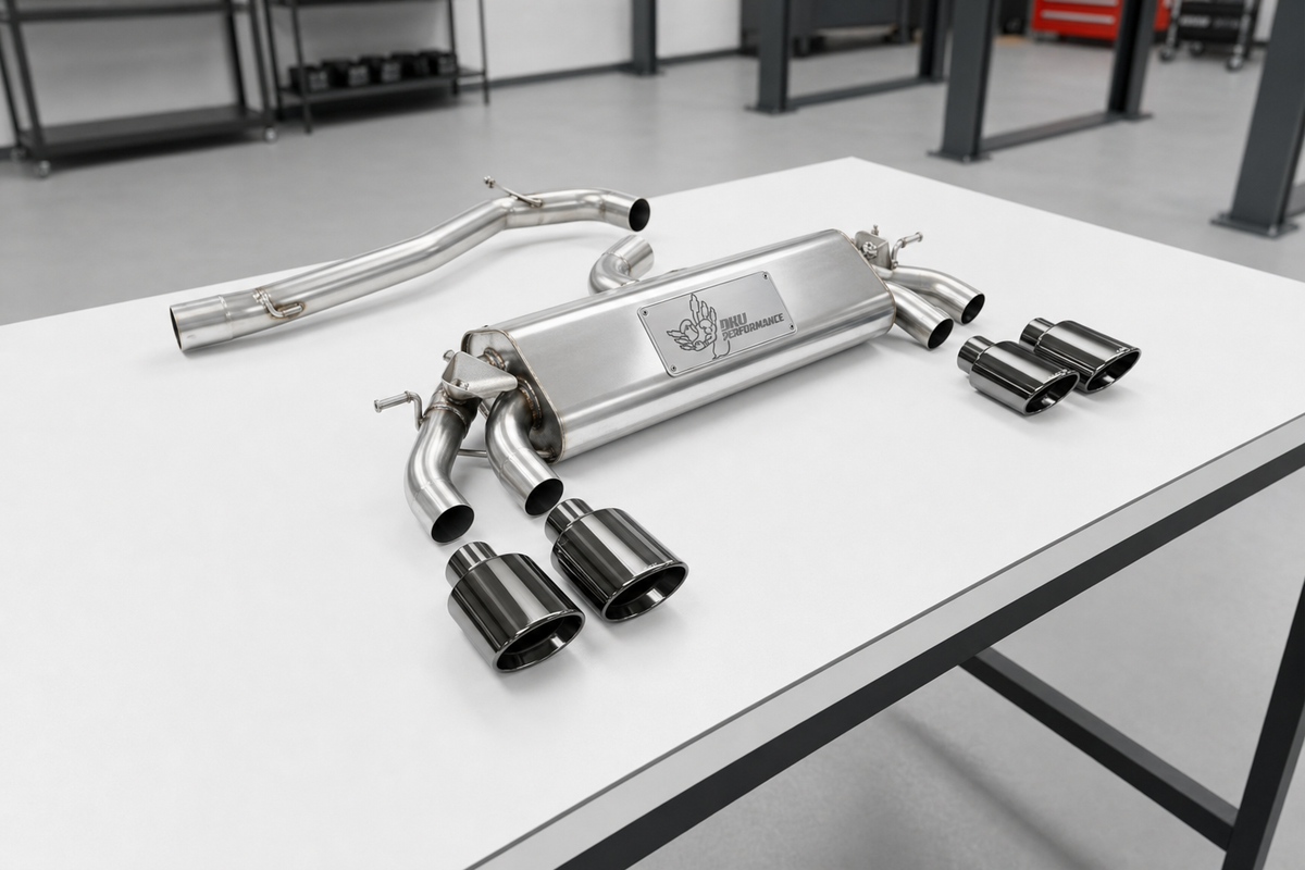 Cat Back Exhaust Volkswagen Golf Mk7.5 R 2.0 TSI 300PS (GPF Equipped Models Only) 76mm and EC Approved Systems 19-20
