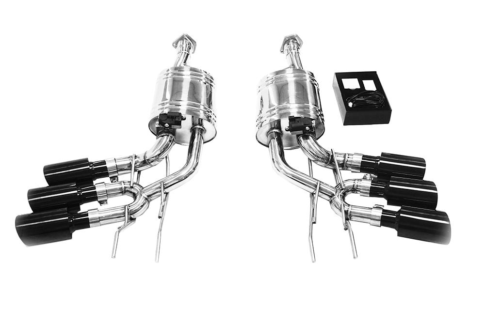 MercedesBenz G63 AMG G Wagon Triple Tailpipes Valve control Exhaust