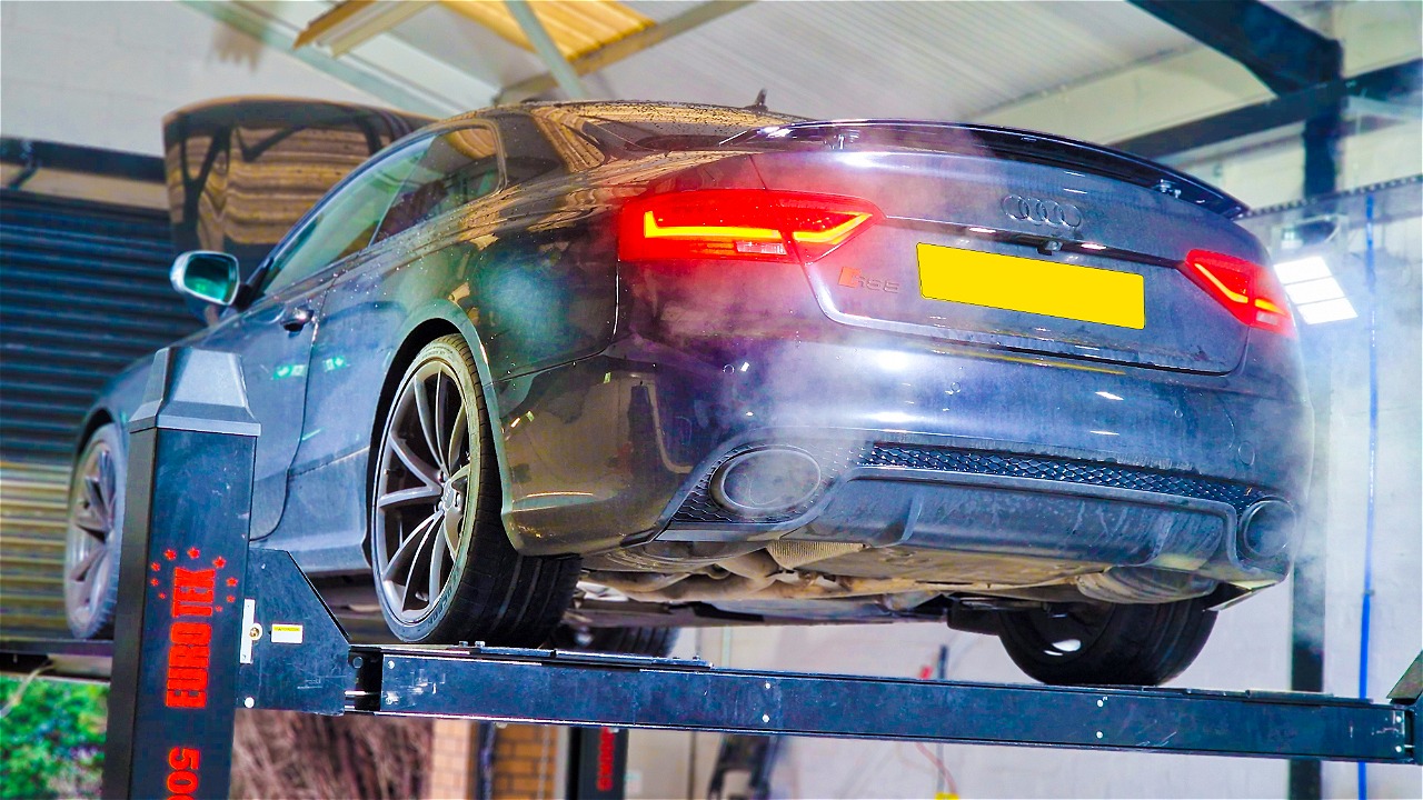 AUDI RS5 X PIPE EXHAUST SOUNDS LOUDER DKU Performance